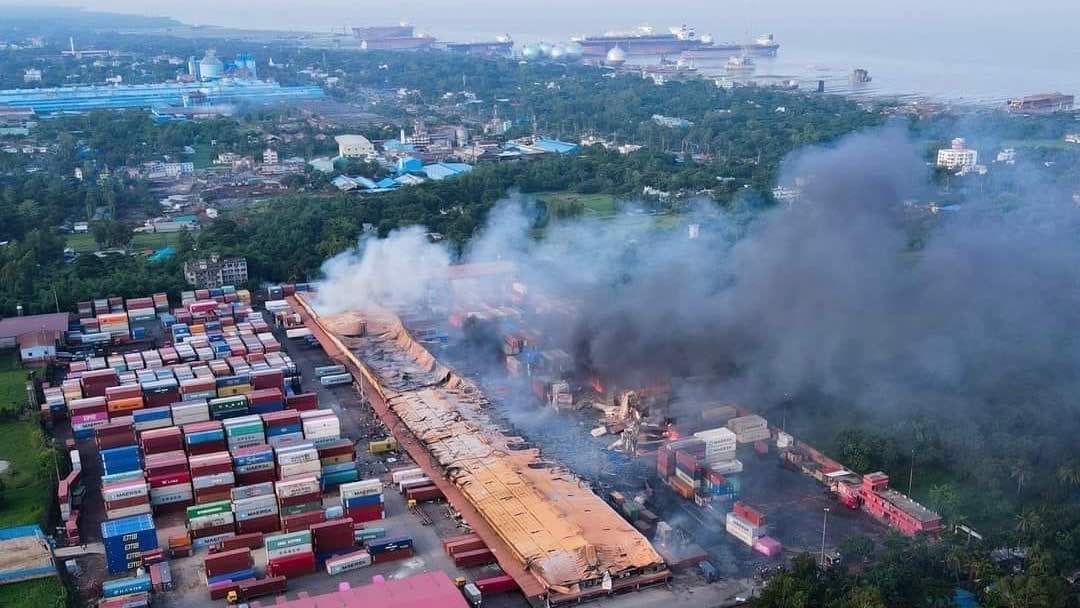 A massive fire and a huge explosion recorded in an inland container depot in Bangladesh killing at least 49 people and injuring hundreds more.